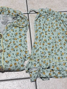 Posh Peanut Lemon-Print Pajama Set size 3XL